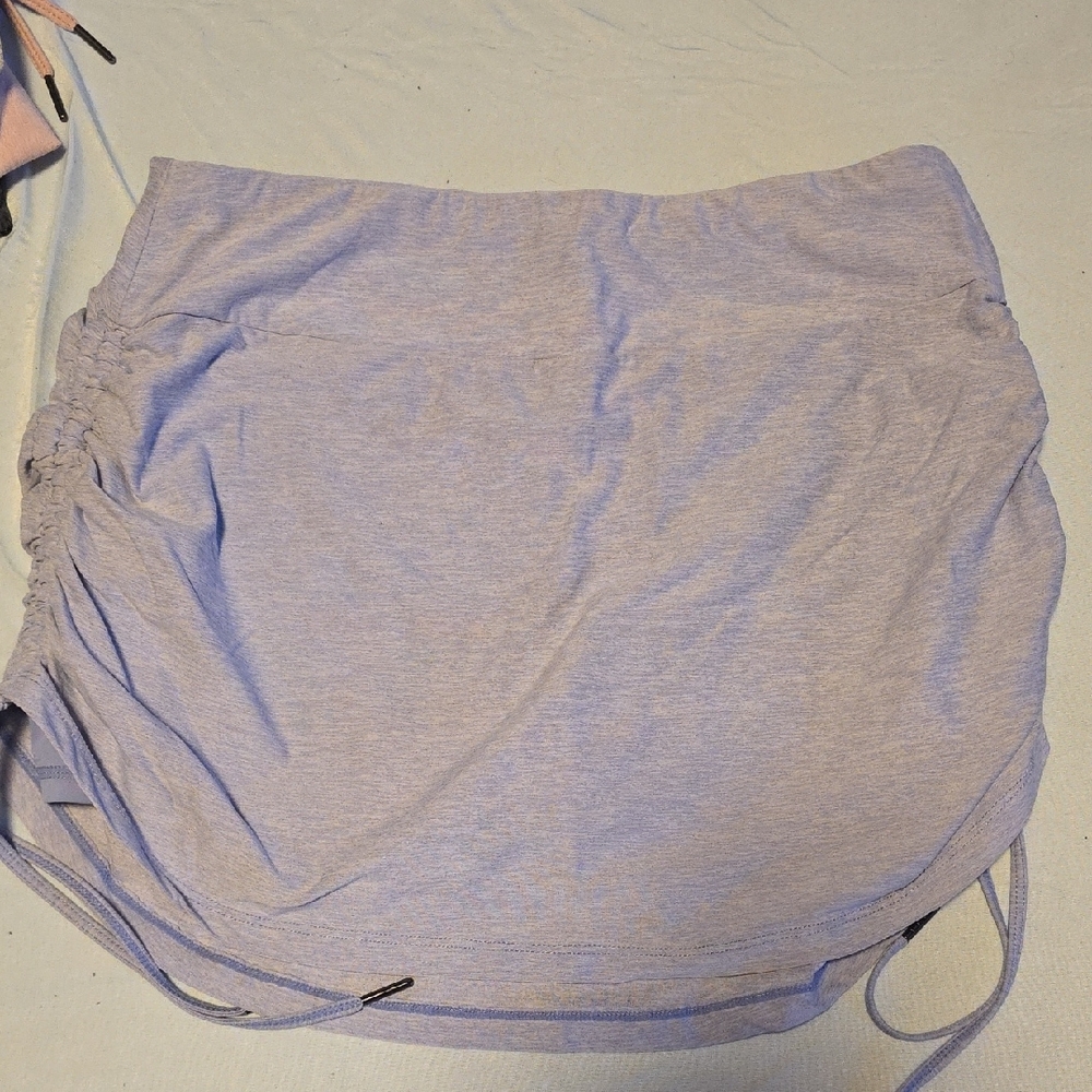 4 Kyodan Ruched Bubble Mini Skirts Athletic. Shorts Underneath.